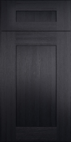 Blaze Black Shaker cabinet door featuring a sleek, contemporary design suitable for modern and traditional homes.