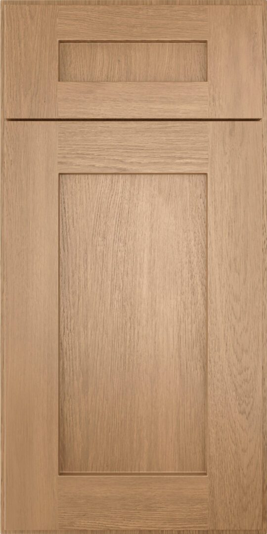Homestead Oak Shaker cabinet door with a clean, minimalist design, perfect for modern and traditional homes.