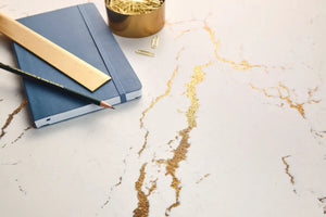 Buy Cambria Berkshire Brass Satin Ridge™ Quartz Sample from ExpressKBF - 33160106