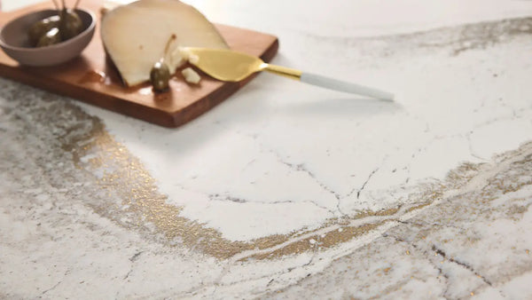 Buy Cambria Windsor Brass Satin Ridge™ Quartz Sample from ExpressKBF - 19714443