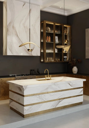 Buy Cambria Windsor Brass Satin Ridge™ Quartz Sample from ExpressKBF - 93271406